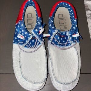 Hey Dude Men’s Red white and blue